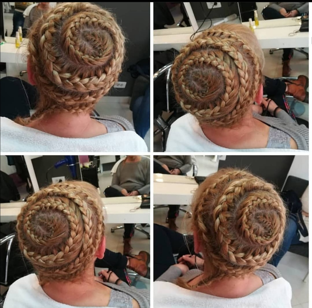 Frizersko kozmeticki salon Alex #podgorica Pletenice, kike, punđe Pletenice pojedinačne - cijela kosa