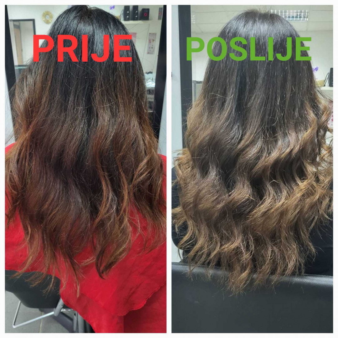 Dodir ljepote #podgorica Ombre, sombre, balayage Pramenovi / Balayage - kosa srednje dužine