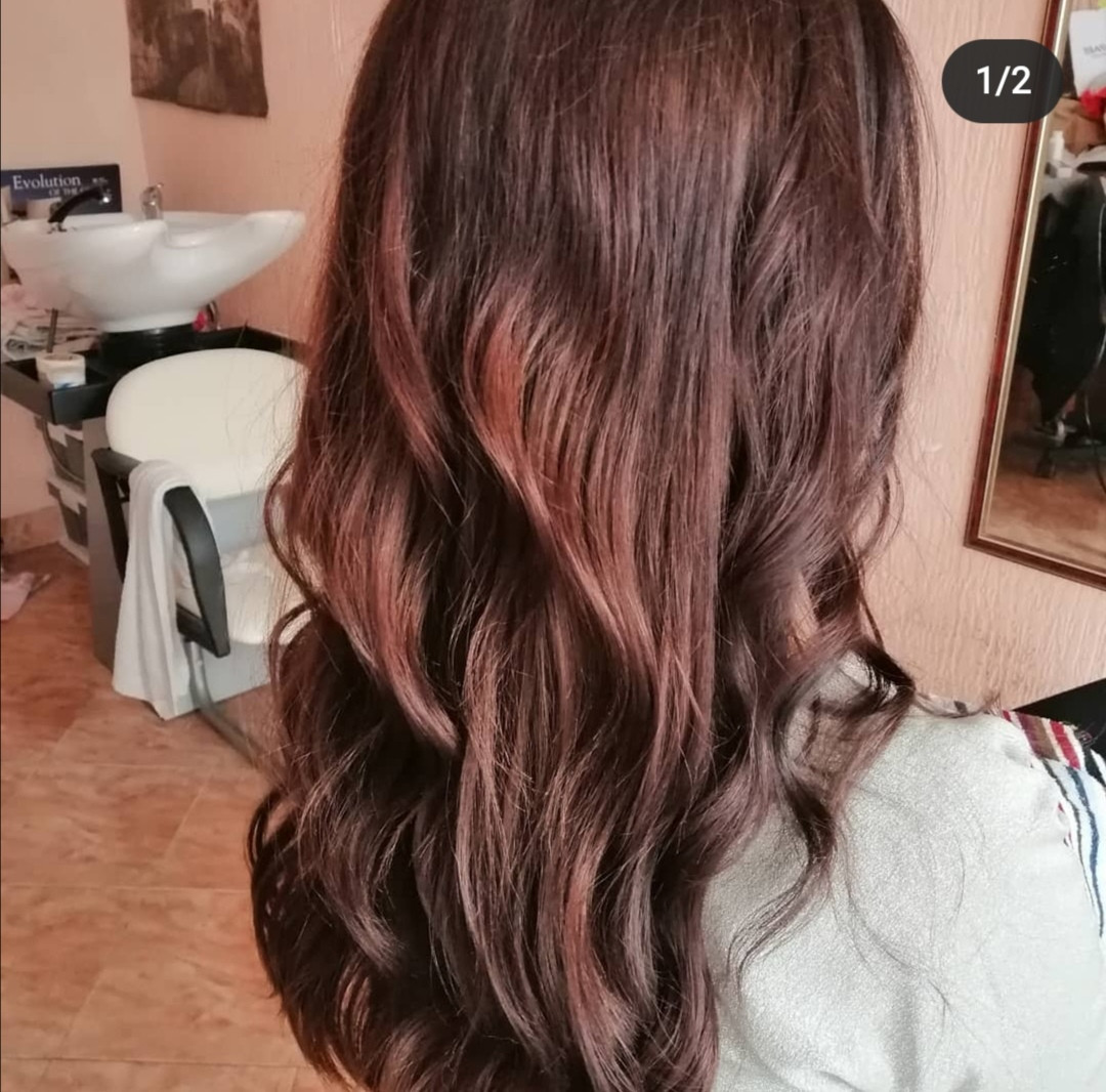 Frizersko kozmeticki salon Alex #podgorica Farbanje kose Farbanje cijele dužine - duga kosa