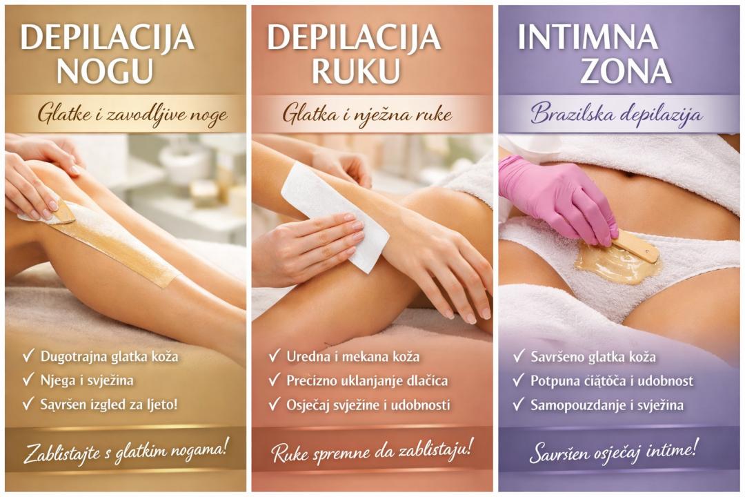 Nimfa #kotor Brazilska depilacija Paket depilacije toplim / hladnim voskom - za dame