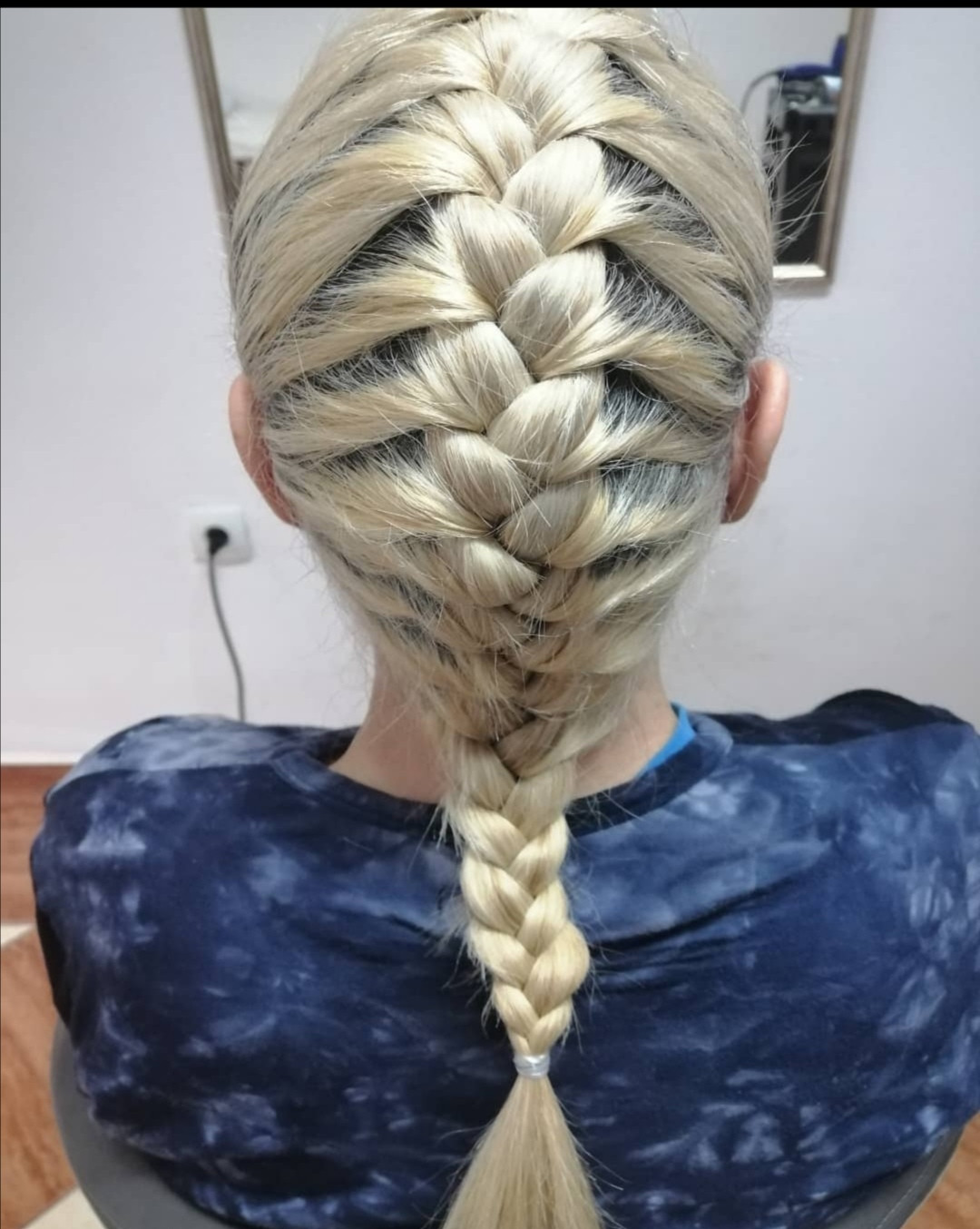 Frizersko kozmeticki salon Alex #podgorica Pletenice, kike, punđe Pletenica - jedna