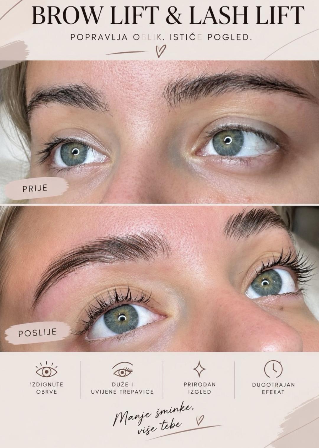 Bloom Beauty Centar #podgorica Lash lift Lash lift + brow lift