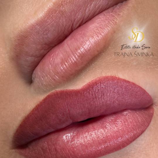 Akademija za estetiku i kozmetologiju Sara #podgorica Trajna šminka Trajna šminka - usne