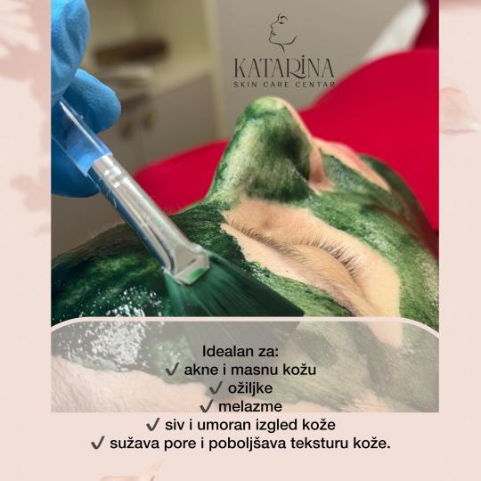 Katarina skin care centar #podgorica Tretman lica Green Sea peel Krx