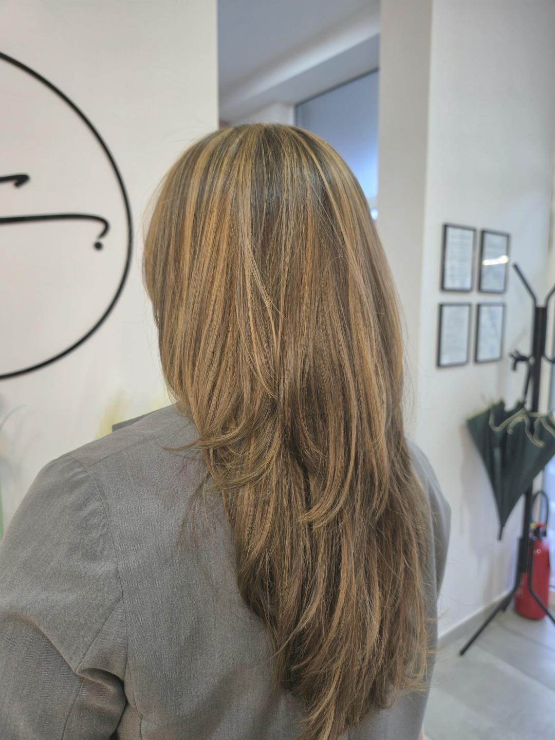 Honey #podgorica Ombre, sombre, balayage Pramenovi + toniranje + feniranje - duga kosa