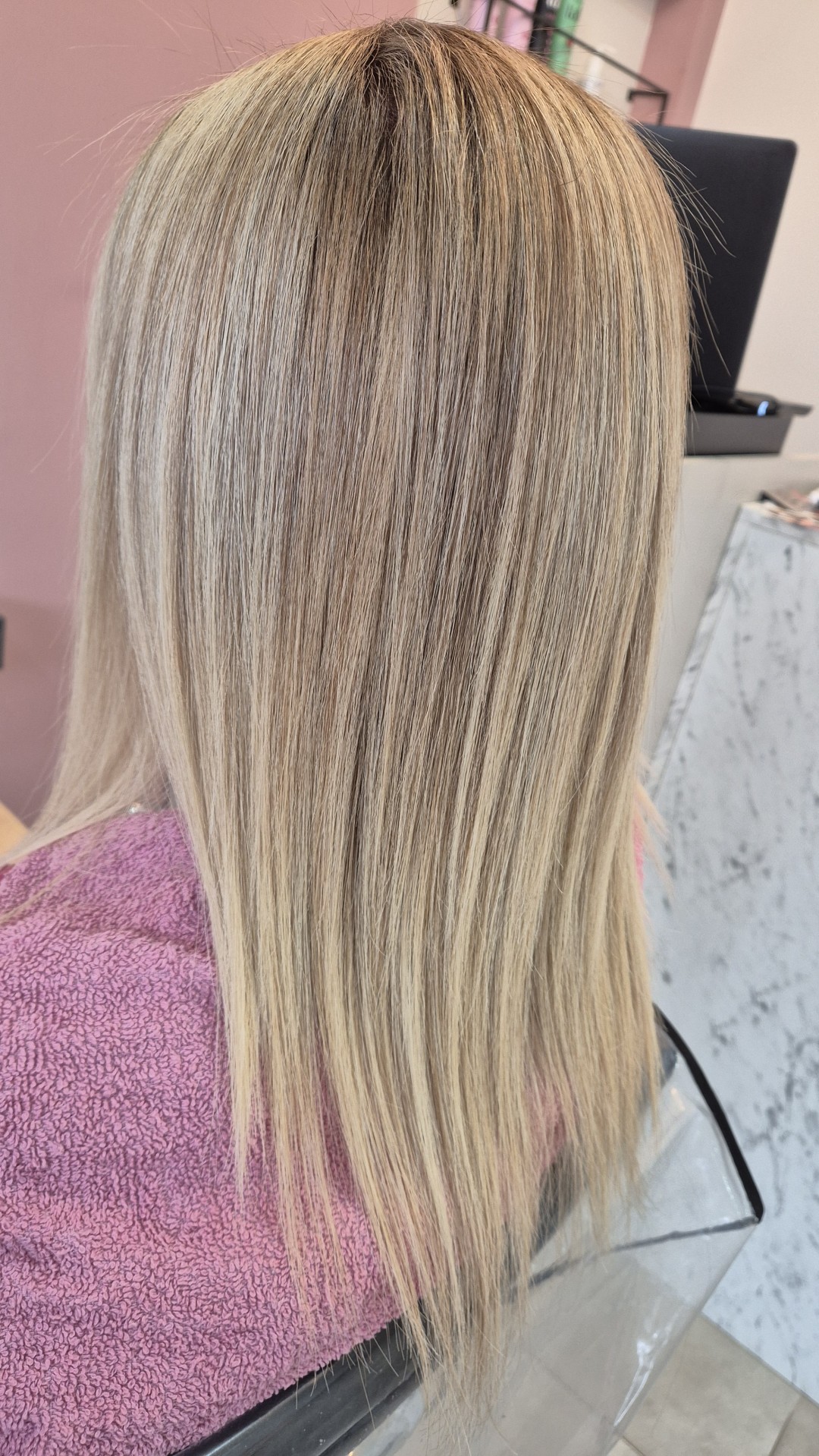 Balayage + toniranje + feniranje - srednja dužina kose - Honey, Podgorica Ombre, sombre, balayage Frizerski saloni Ombre, sombre, balayage, Podgorica, Centar