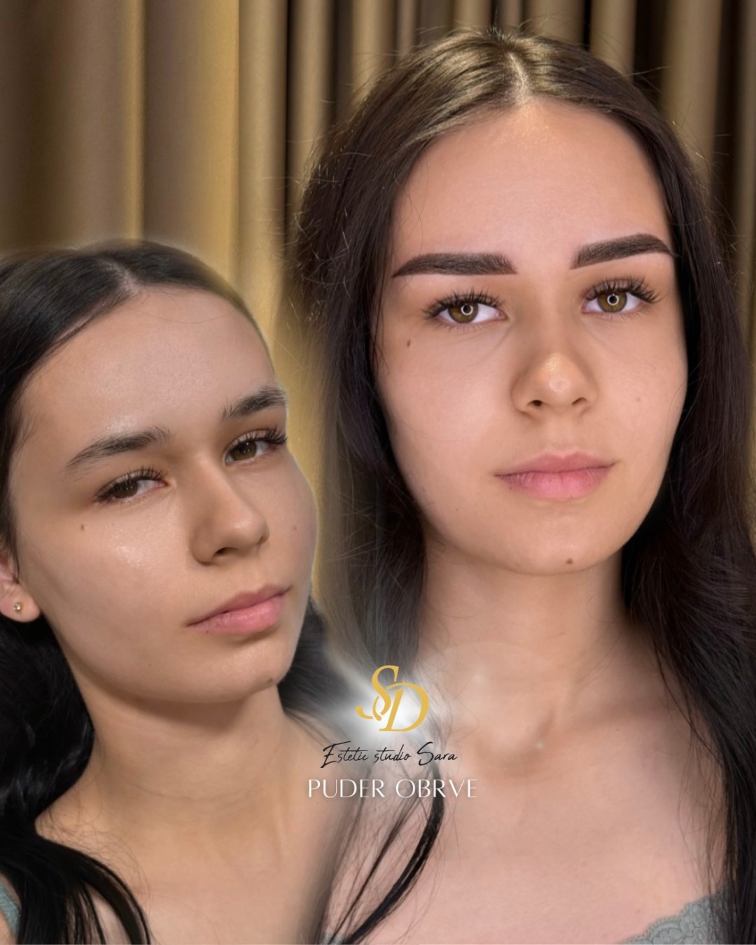 Akademija za estetiku i kozmetologiju Sara #podgorica Trajna šminka Trajna šminka - puder obrve