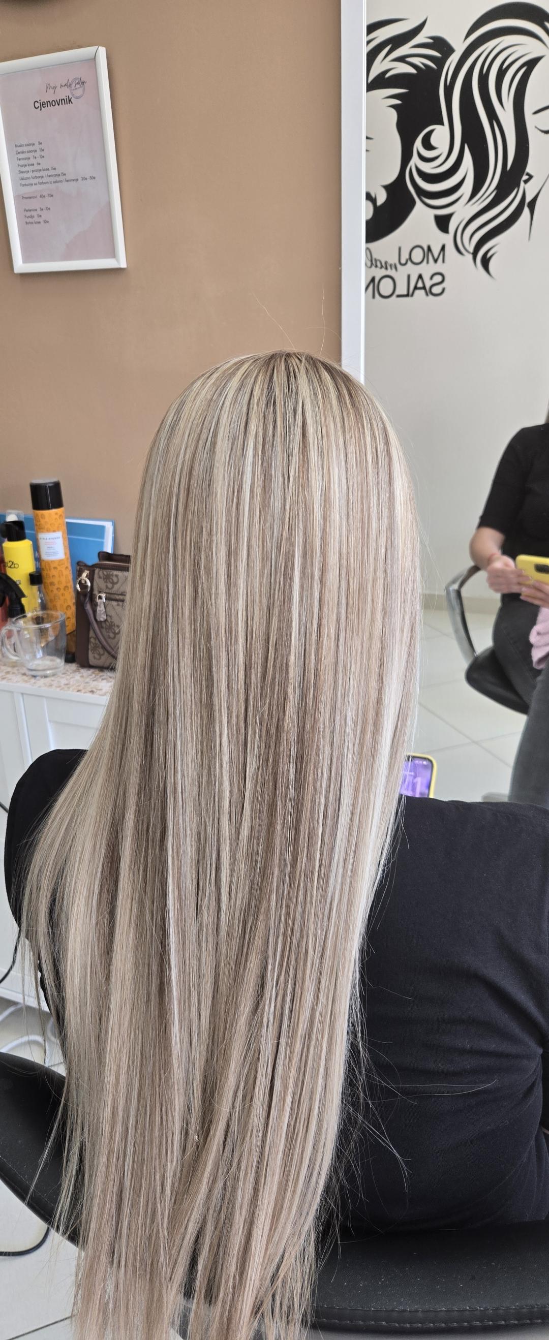 Moj mali salon #podgorica Pramenovi Pramenovi- duga kosa