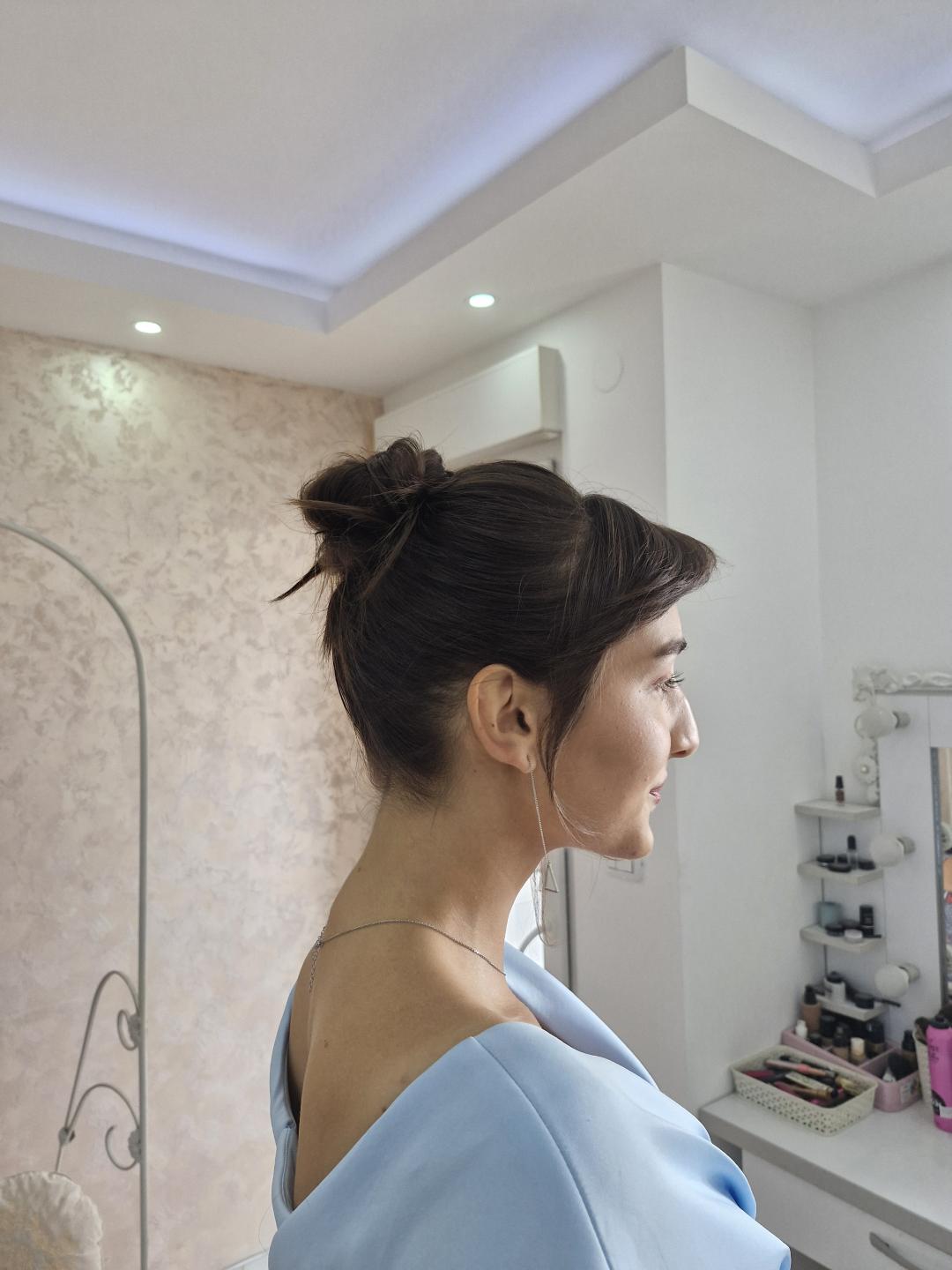 Magic Beauty Studio #podgorica Svečane i frizure za svadbu Svečana frizura - kosa srednje dužine