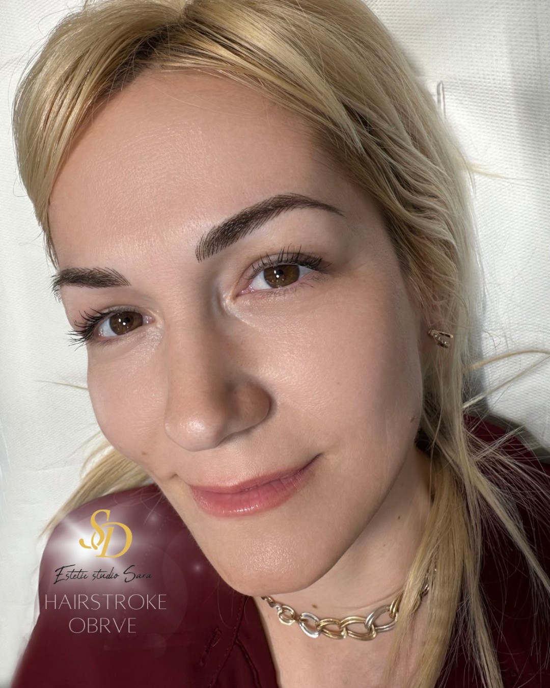 Akademija za estetiku i kozmetologiju Sara #podgorica Trajna šminka Trajna šminka obrva - hairstroke tehnika
