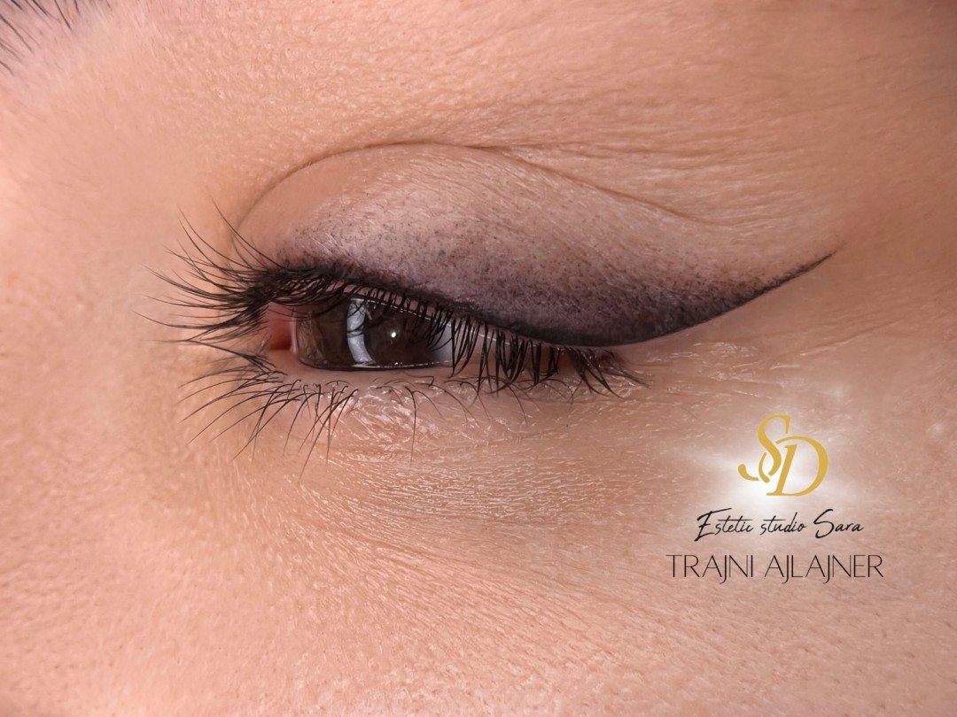 Akademija za estetiku i kozmetologiju Sara #podgorica Trajna šminka Trajna šminka - eyeliner