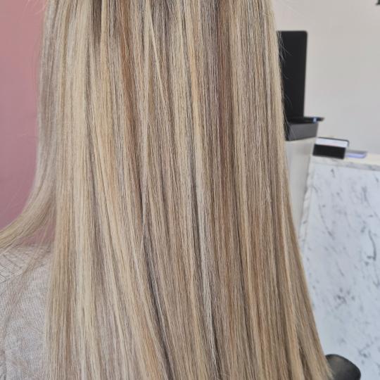 Honey #podgorica Ombre, sombre, balayage Pramenovi + toniranje + feniranje - duga kosa