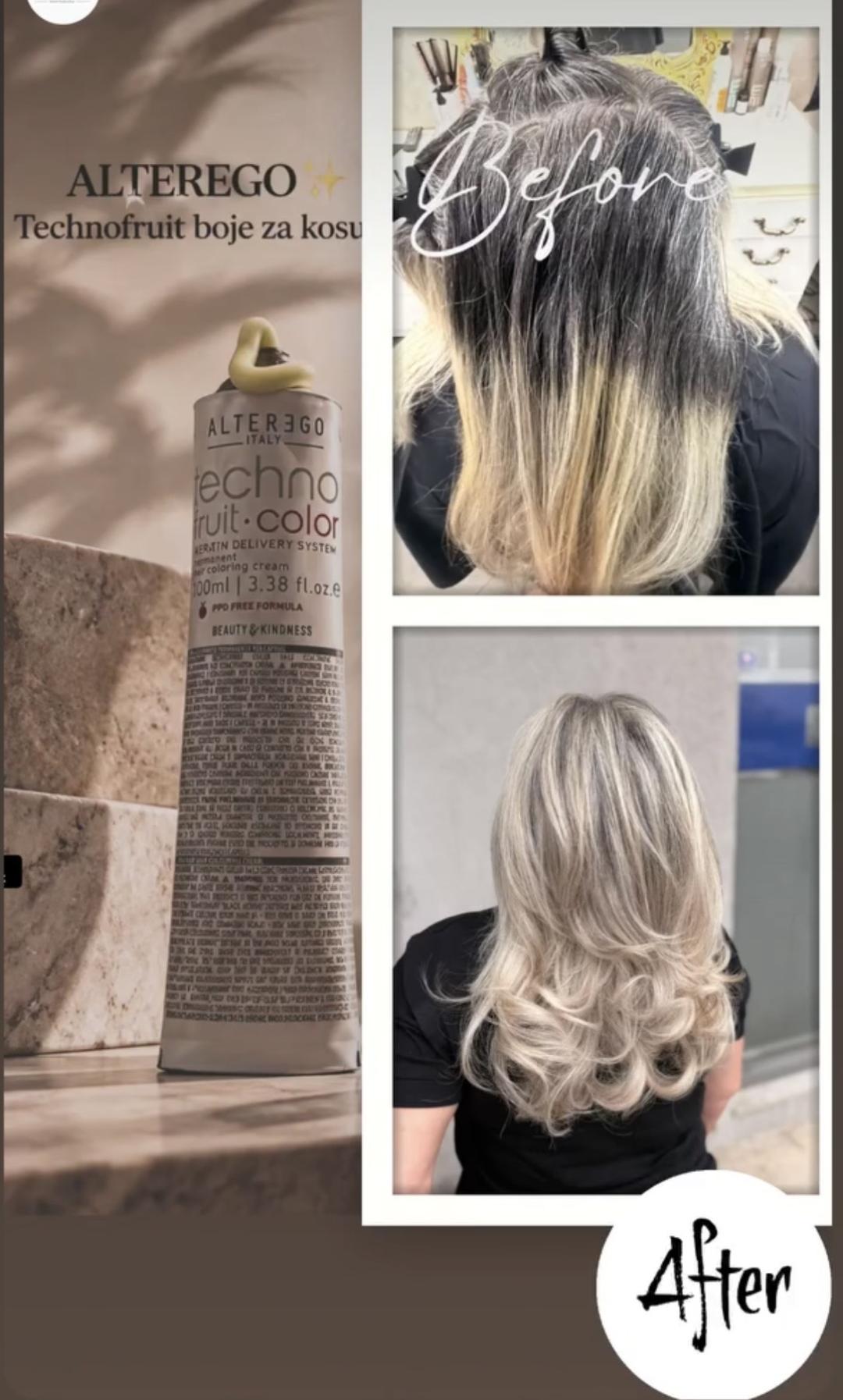Kutak ljepote Milena #podgorica Pramenovi Pramenovi na foliju - gusta kosa srednje dužine