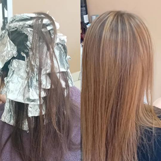 Moj mali salon #podgorica Pramenovi Pramenovi- kratka kosa Pramenovi na prirodnu boju kose.Izvlacenj